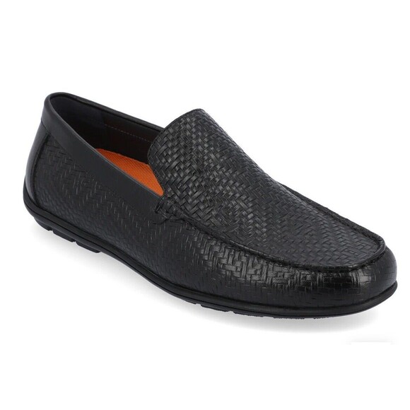 Thomas & Vine Carter Leather Driving Loafer In Black Sz 10.5 New W/O Tag - Picture 1 of 10